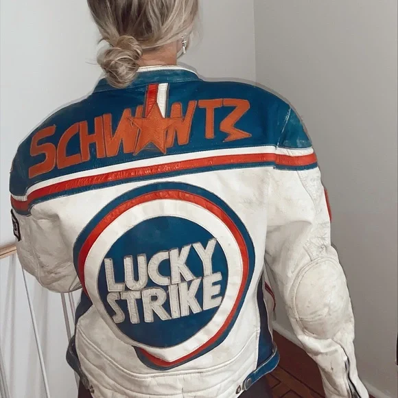 ( ππππ )β¨VINTAGEβ¨ leather jacket - Picture 2 of 3